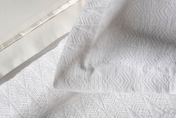 RASHA PİKE - YATAK ÖRTÜSÜ 240x250 3 PRC BEYAZ - 4