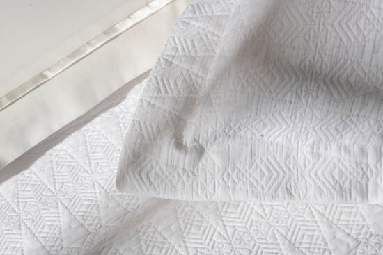 RASHA PİKE - YATAK ÖRTÜSÜ 240x250 3 PRC BEYAZ - 4