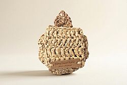 RAYONA PECETELIK NATUREL-KAHVE 10x12cm - HOME SWEET HOME