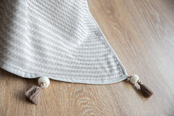 REMY 220X240 PONPONLU PIKE BEJ - Thumbnail