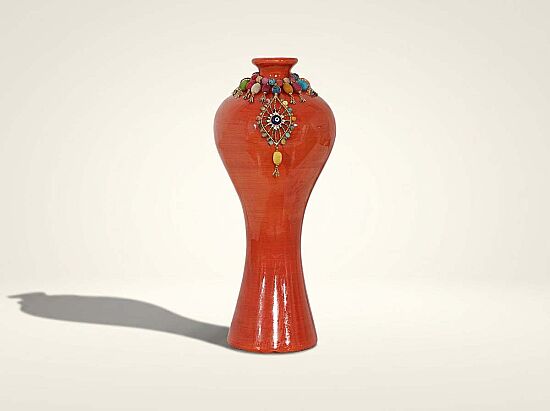 RENY BÜYÜK VAZO TURUNCU 19x38cm (DY) - 1