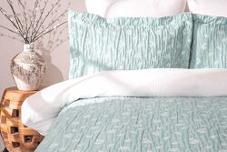 RESİDA PİKE-YATAK ÖRTÜSÜ 240x250 3 PRC MİNT - KERVAN