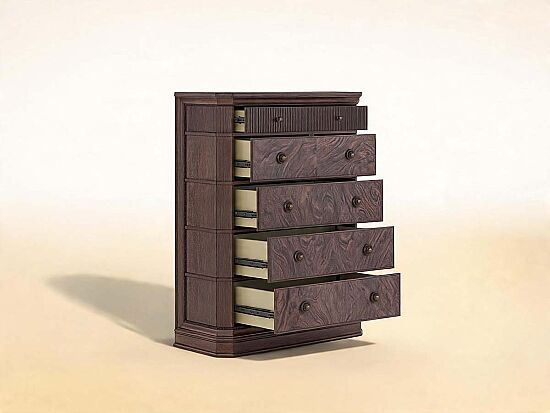 REVİVAL ŞİFONYER KAHVE 5 ÇEKMECE 51x116x43cm 328150-1730 - 3