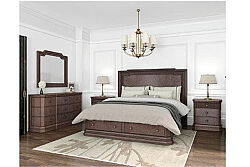 REVİVAL YATAK+2 KOMODİN KAHVE 221x184x173cm 328135-1730FB -HB-RS-328140 - 9