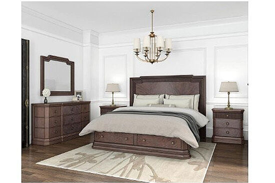 REVİVAL YATAK+2 KOMODİN KAHVE 221x184x173cm 328135-1730FB -HB-RS-328140 - 9