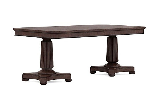 REVİVAL YEMEK MASASI DİKDÖRTGEN AÇILIR KAHVE 112x340x77cm 328221-1730BS-TP - 1