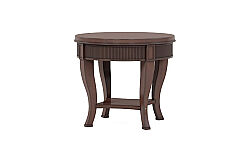 REVİVAL YUVARLAK YAN SEHPA KAHVE 71x71x61cm 328303-1730 - KERVAN