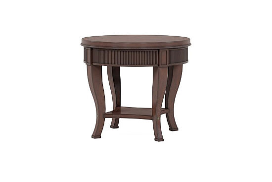 REVİVAL YUVARLAK YAN SEHPA KAHVE 71x71x61cm 328303-1730 - 1