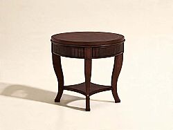 REVİVAL YUVARLAK YAN SEHPA KAHVE 71x71x61cm 328303-1730 - 2