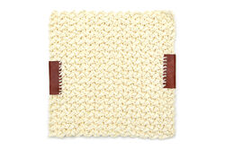 AMERİKAN SERVİSİ-SUPLA - RIGONNI DERILI KARE SUPLA KREM 42x42 cm