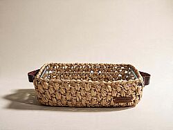 RIGONNI DIKDORTGEN SERVIS TABAGI 22X30 CM NATURAL - KERVAN