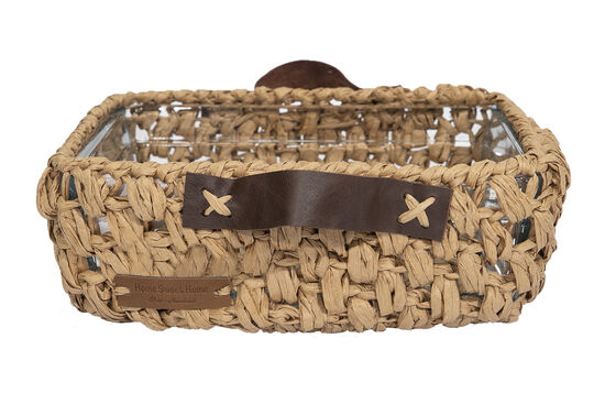 RIGONNI KARE SERVIS TABAGI 24X24 CM NATURAL - 1