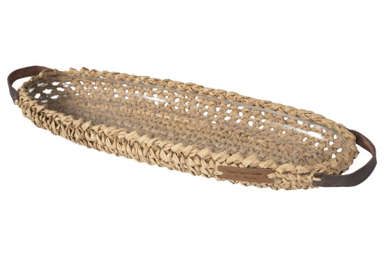 RIGONNI OVAL SERVIS TABAGI 14X42 CM NATURAL - 2