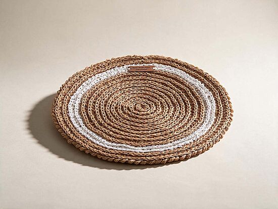 RIGOS YUVARLAK SUPLA NATURAL-BEYAZ 36x36cm - 1