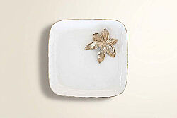 RITUAL White Dekoratif Tabak 36 cm L x 35,5 cm W x 3,5 cm H (25012 ) - HSH-KRVN ORTAK