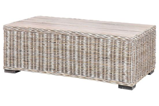 ROME RATTAN ORTA SEHPA BEYAZ 130x70x45cm