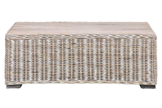 ROME RATTAN ORTA SEHPA BEYAZ 130x70x45cm