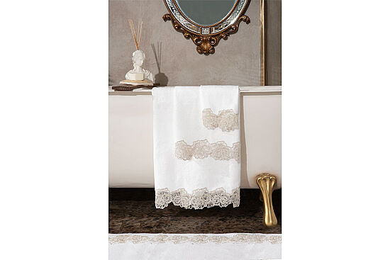 ROSALİN 30X50 HAVLU ECRU - 6