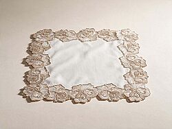 ROSALİN 40X40 DEKORATIF PECETE ECRU - KERVAN