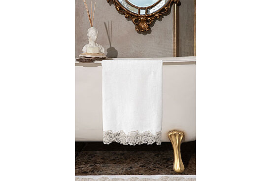 ROSALİN 90X150 HAVLU ECRU - 4