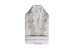 ROSALİN L/XL BEDEN BORNOZ ECRU - KERVAN