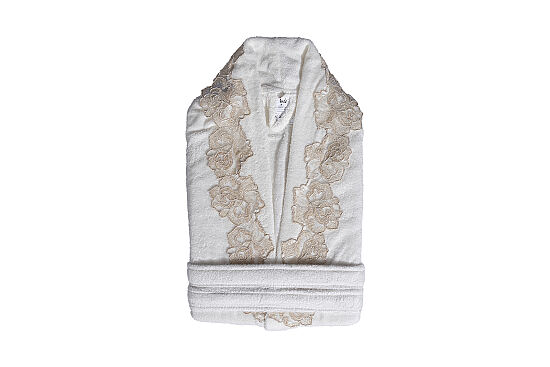 ROSALİN L/XL BEDEN BORNOZ ECRU - 1