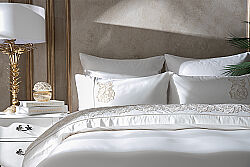 ROSALİN NEVRESIM TAKIMI 260X240 KING SIZE 6 PRC ECRU - KERVAN