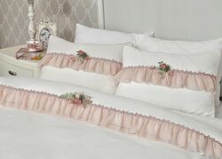HOME SWEET HOME - ROSE DREAM NEVRESIM TAKIMI PEMBE CK.200x220cm 6 PRC