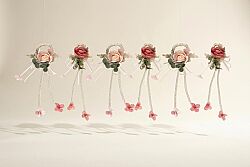 ROSE DREAM PECETE HALKASI 6 LI 23 cm - HOME SWEET HOME