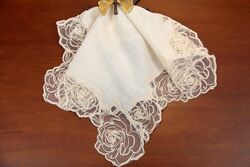 ROSE KAYLA DEKORATIF PECETE BEJ 35x40cm