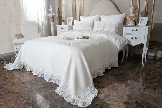 ROSE PERLA BATTANİYE EKRU 240x250cm