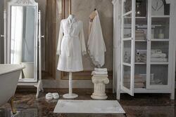 HOME SWEET HOME - ROSE PERLA BORNOZ EKRU L/XL BEDEN