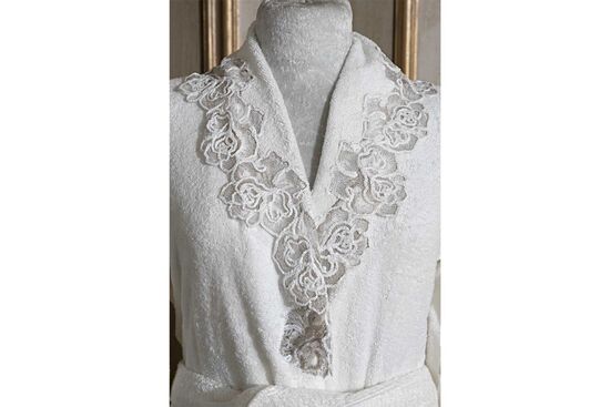 ROSE PERLA BORNOZ EKRU L/XL BEDEN