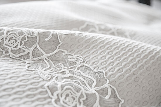ROSE PERLA PIKE TAKIMI KREM CK.260x270cm 3 PRC - 3