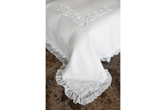 ROSE PERLA PIKE TAKIMI KREM CK.260x270cm 3 PRC - 4