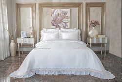 PİKE - ROSELLE PIKE TAKIMI 250x260 3 PRÇ KREM