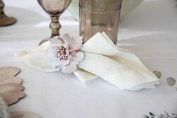ROSENNA 4'LÜ PEÇETE HALKASI 7X7 CM - PEÇETE HALKASI