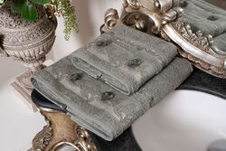 KERVAN - ROSINA 2'LI HAVLU SET YESIL (50X90+70X140)