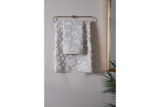 ROSLEY 30X50 CM HAVLU KREM - 6