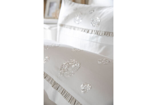 ROSLY NEVRESİM TAKIMI 200X220 CK 6 PRC KREM - 4