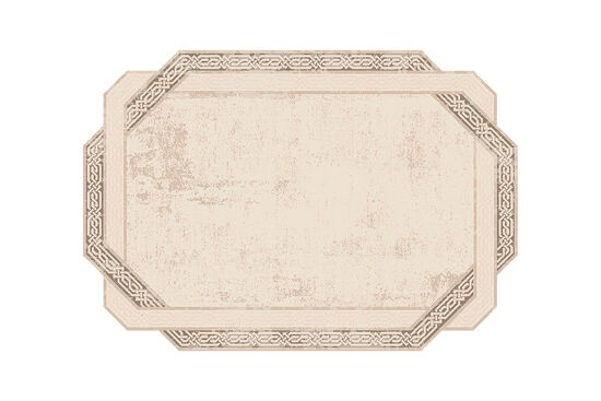 RUNTE HALI 75425A_A09_72 160x220 cm KREM/KAHVE - 1