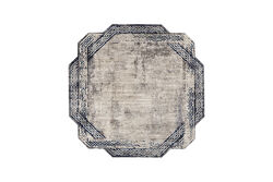 HOME SWEET HOME - RUNTE HALI 75425B_A06_63 160x160 cm GRI/LACIVERT