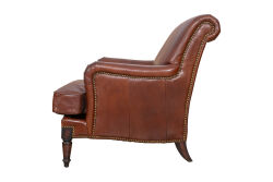 RYAN TEKLİ KOLTUK DERİ KAHVE 94x82x88cm C0623A-1D VİNTAGE CİGAR 11 - 3