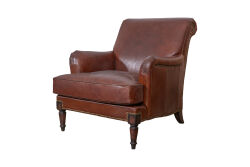 RYAN TEKLİ KOLTUK DERİ KAHVE 94x82x88cm C0623A-1D VİNTAGE CİGAR 11 - 2