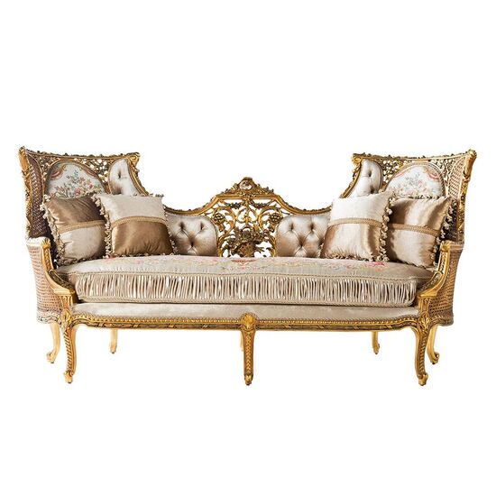 S113 UCLU KOLTUK VARAKLI OYMALI 219x83x107cm 611MFF - 1