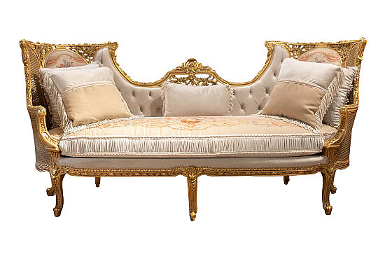 S113 UCLU KOLTUK VARAKLI OYMALI 219x83x107cm 611MFF - 1