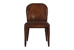 SANDALYE DERİ KAHVE 60x50x86cm C0663-1D B102 - KERVAN