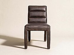 SANDALYE DERİ KAHVE 61x50x87cm RS962 - KERVAN