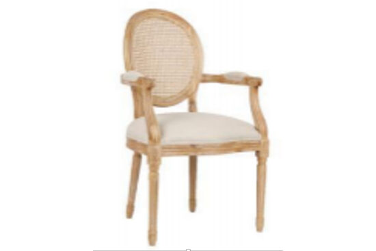 SANDALYE KOLLU KAHVE 60x60x98cm LJ-DC-011B
