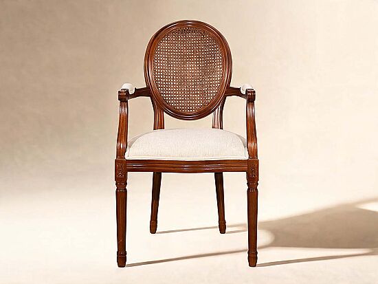SANDALYE KOLLU KAHVE 60x60x98cm LJ-DC-011B - 1